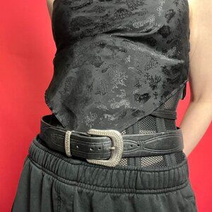 Hip leather / Black cowboy belt 🖤